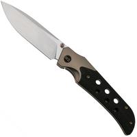 Afbeelding voor WE Knife Guthrie WE23072B-2 Satin Champagne Titanium, Twill Carbon Inlay, zakmes, Jason Guthrie Design