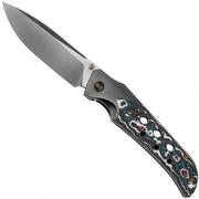 WE Knife Guthrie WE23072B-3 Grey Titanium, Nebula Fat Carbon Inlay, coltello da tasca, Jason Guthrie Design