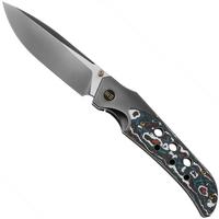 Afbeelding voor WE Knife Guthrie WE23072B-3 Grey Titanium, Nebula Fat Carbon Inlay, zakmes, Jason Guthrie Design