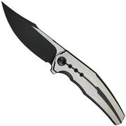 WE Knife Kyklos WE23086-3 Blackwashed M390, Satin Black Titanium, pocket knife