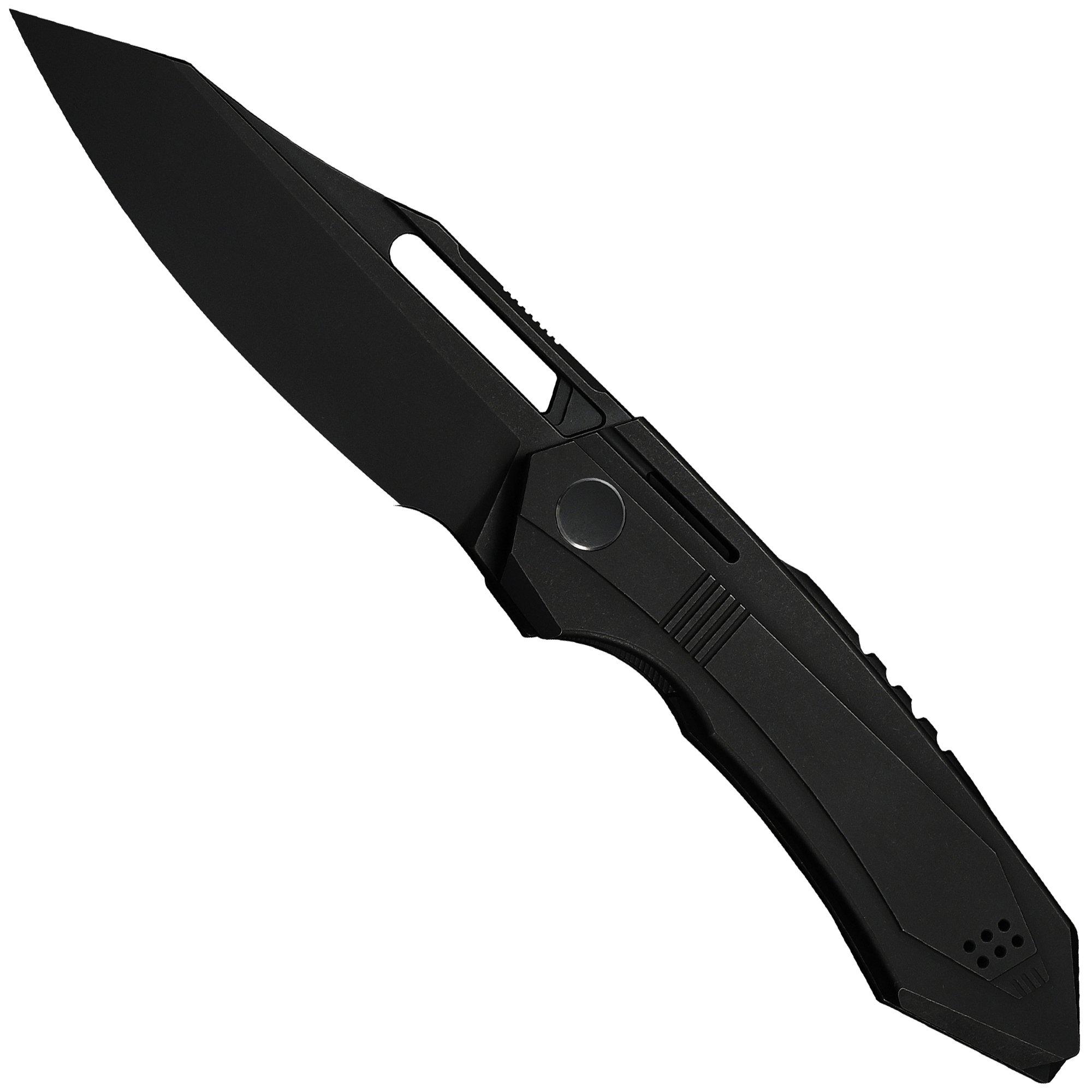 Nóż składany WE Knife Bogey Limited Edition WE23088-1, Blackwashed Böhler M390, Black Titanium