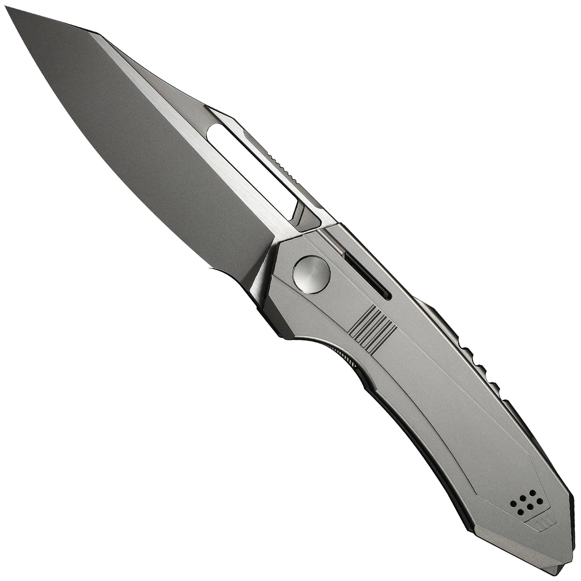 WE Knife Bogey Limited Edition WE23088-2, Stonewashed Böhler M390, Gray Titanium, pocket knife