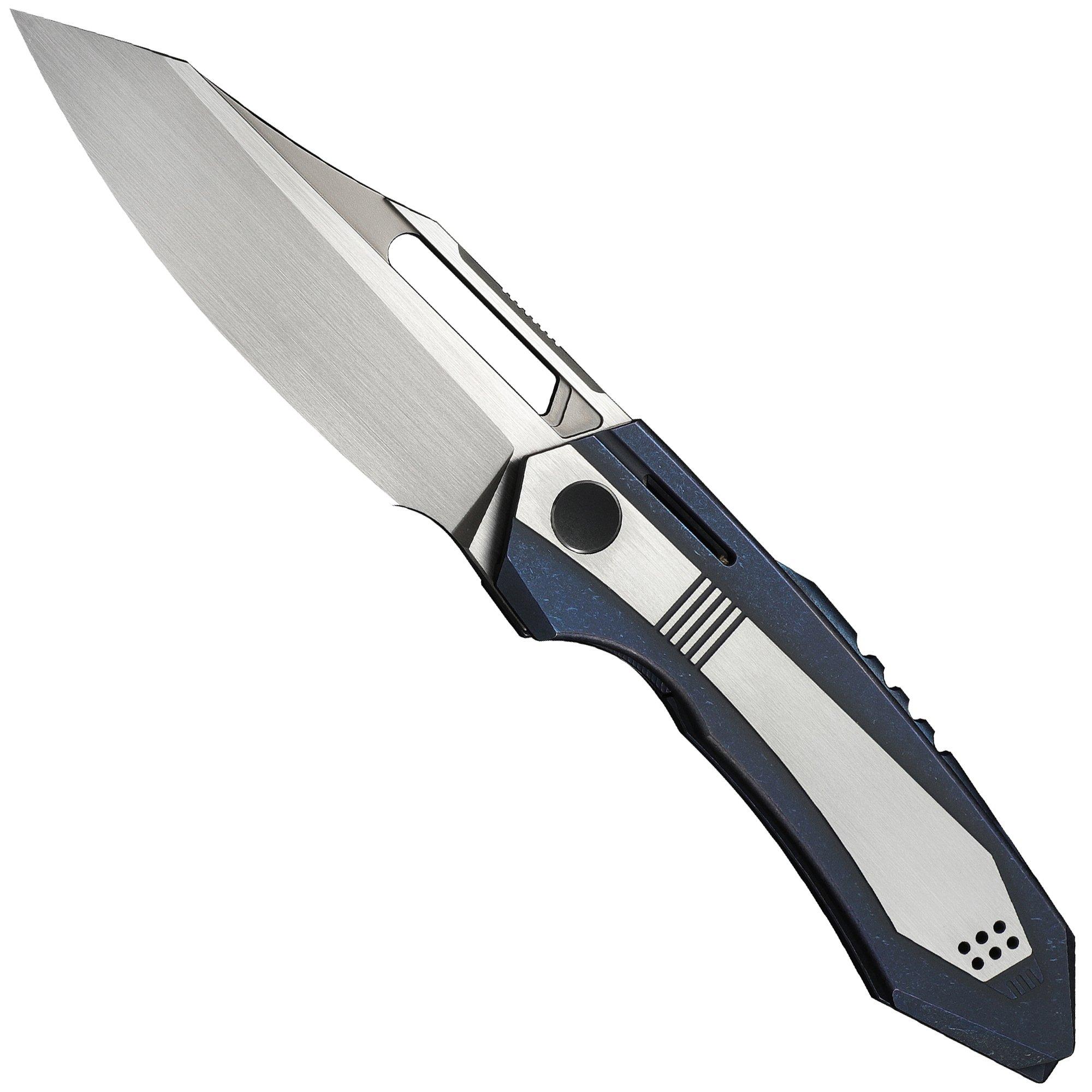WE Knife Bogey Limited Edition WE23088-3, Satin Böhler M390, Blue/Satin Titanium zakmes