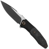 Afbeelding voor WE Knife Archeozoic WE23091-1 Blackwashed Satin, Shredded Carbon Inlay, zakmes