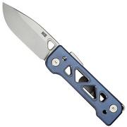 WE Knife Tyro WE24001-4 Stonewashed CPM 20CV, Blue Titanium, Snecx Tan design, zakmes