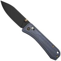Image for WE Knife Bougie Banter WE24009-1 Black Stonewashed, Blue Titanium, pocket knife, Ben Petersen design