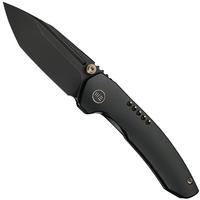 Image pour WE Knife Micro Trogon WE24043-1 Blackwashed Böhler M390, Black Titanium, Gold Finish Hardware, couteau de poche, Brian Brown design