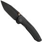 Obraz dla Nóż składany WE Knife Micro Trogon WE24043-1 Blackwashed Böhler M390, Black Titanium, Gold Finish Hardware, projekt Brian Brown