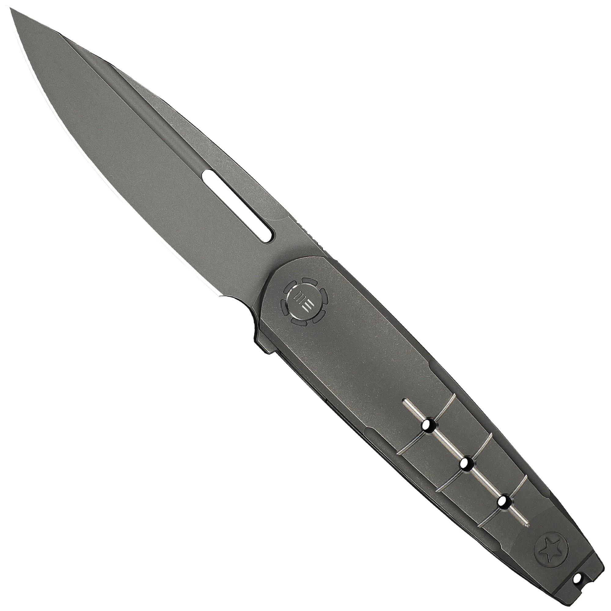WE Knife Hull WE24046-2, Limited Edition, Gray Stonewashed Böhler M390, Gray Titanium Taschenmesser