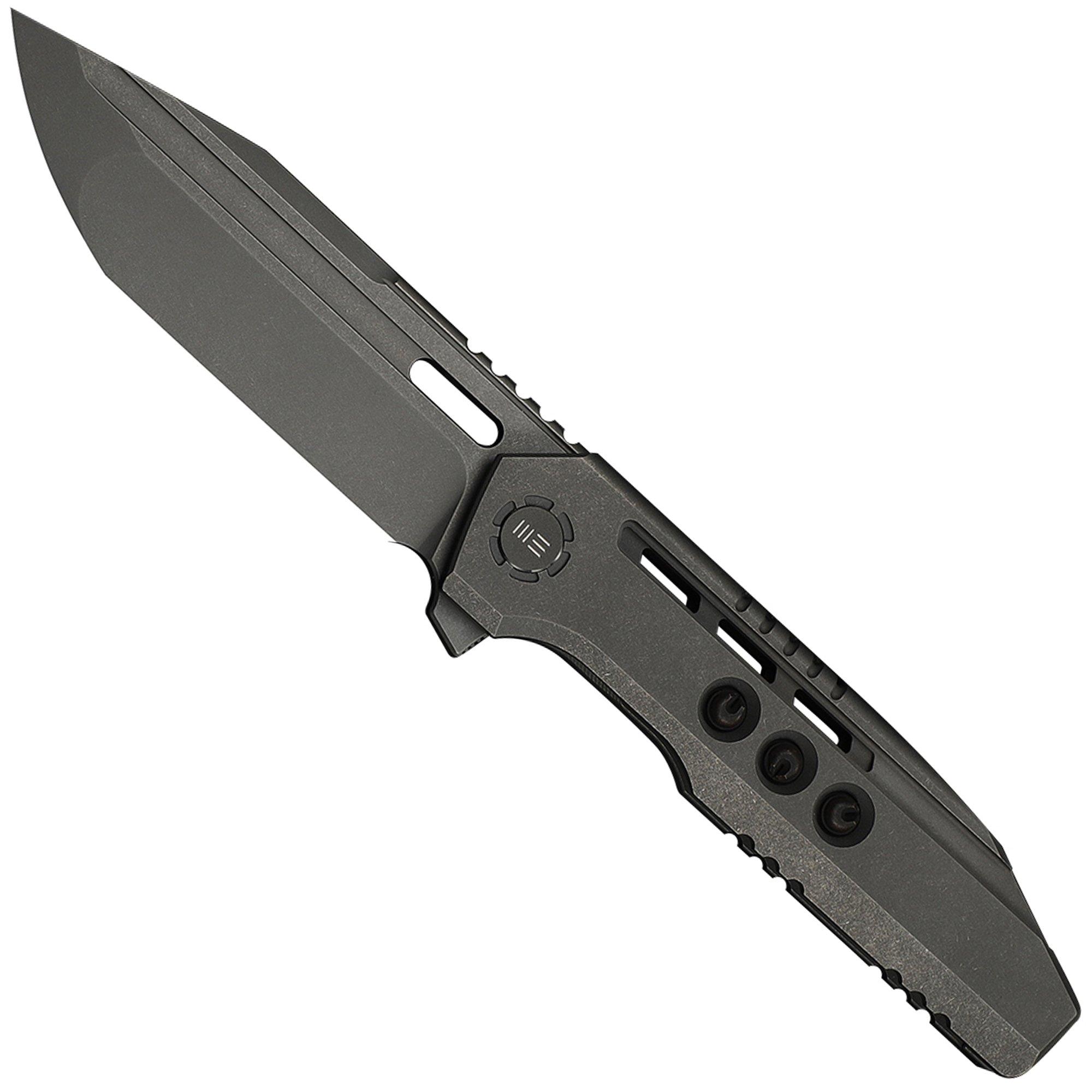 WE Knife Gunwale Limited Edition WE24048-1, Grey Stonewashed Böhler M390, Grey Titanium, couteau de poche