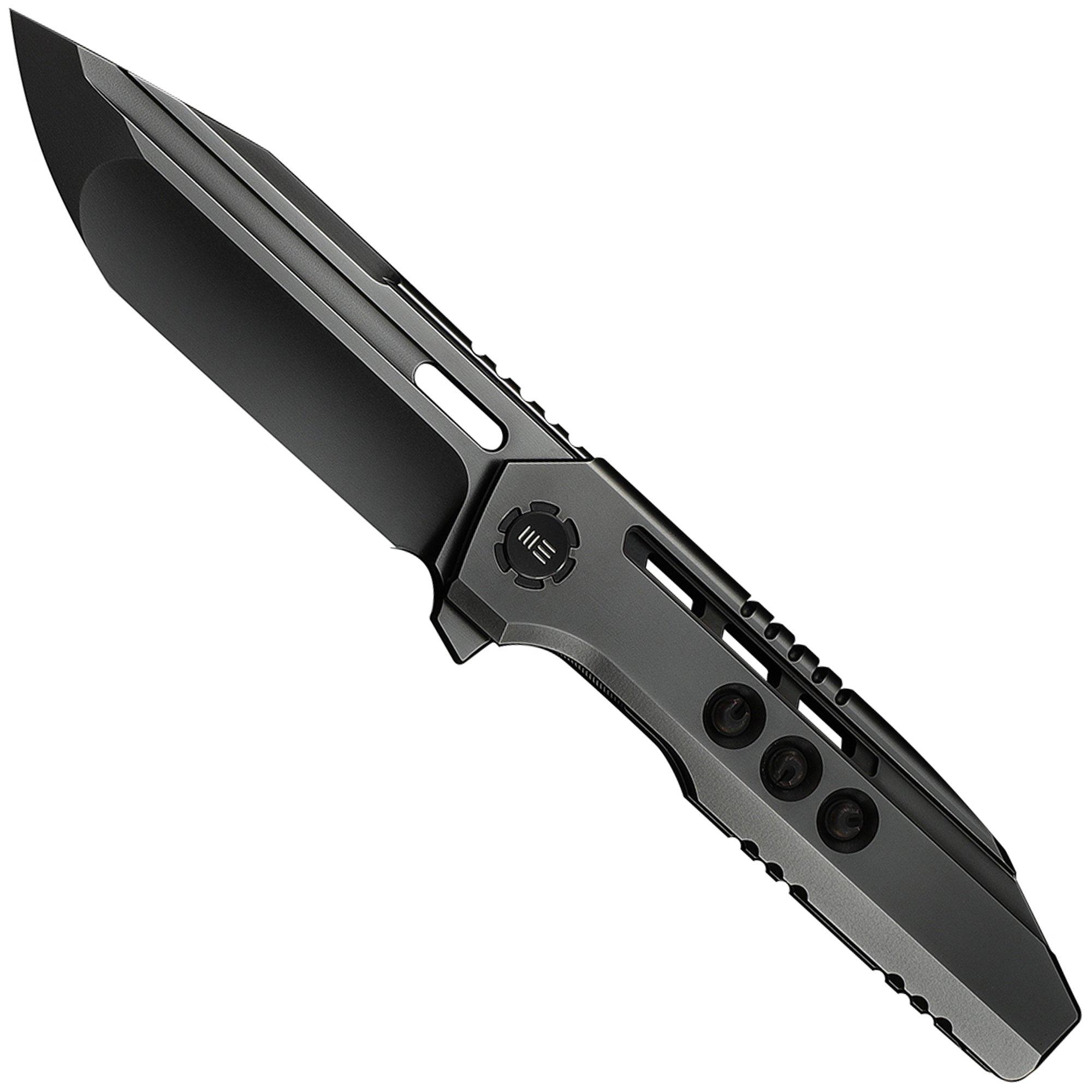 Nóż składany WE Knife Gunwale Limited Edition WE24048-2, Polished Grey Böhler M390, Polished Grey Titanium