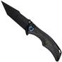 Obraz dla Nóż składany WE Knife Tighe Down WE24054B-1 Blackwashed Böhler M390, Integral Black Titanium Black Yellow CF Inlay, projekt Brian Tighe