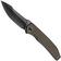 Image for WE Knife Ryson WE24086-3 Gray Polished Böhler M390, Bronze Titanium, pocket knife, Raven The Pirate design