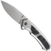 Afbeelding voor WE Knife Corwyn WE24088-2 Stonewashed Böhler M390, Gray Titanium Black Pink Carbonfiber, zakmes