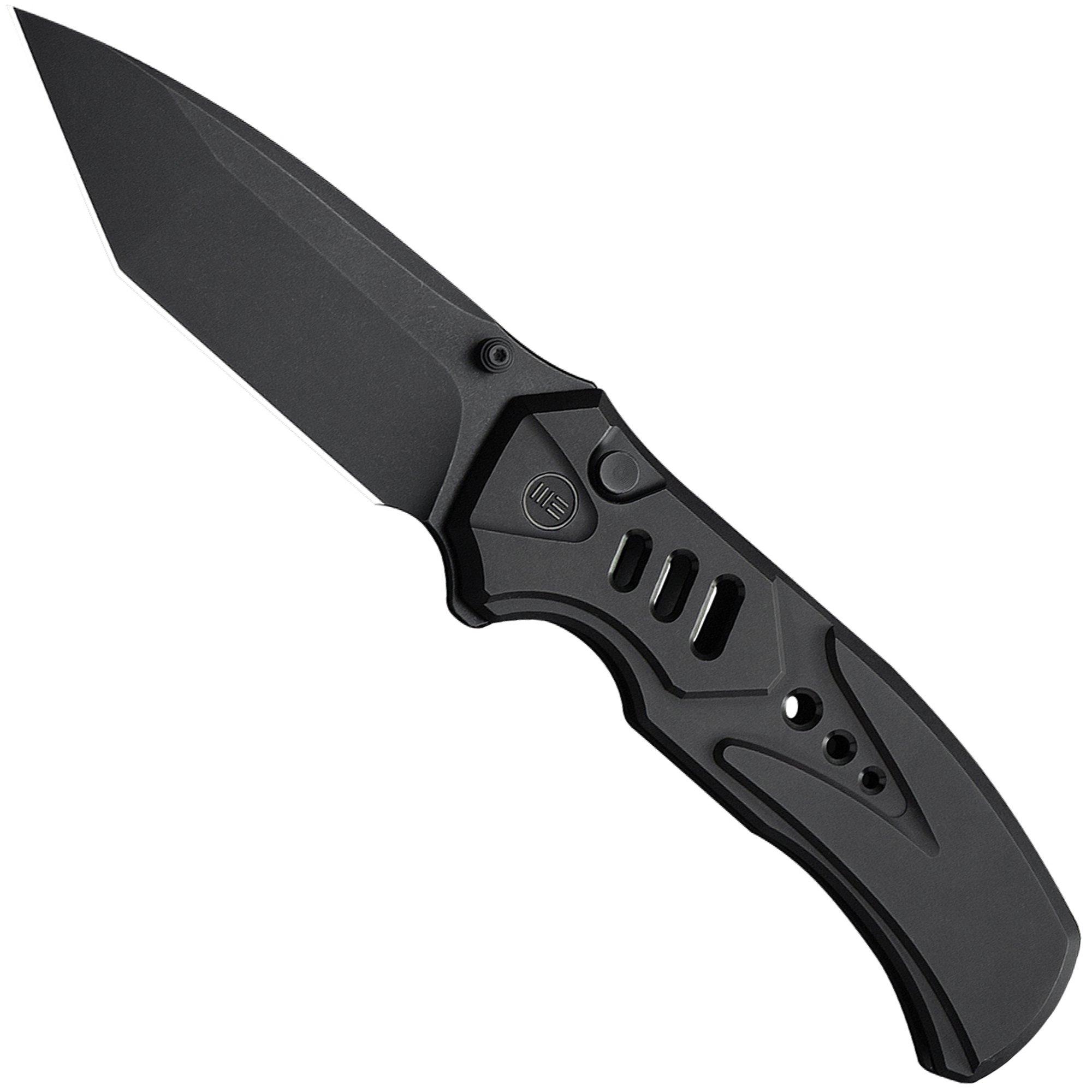 WE Knife Zentron WE24094-1 Blackwashed Böhler M390, Black Titanium, pocket knife