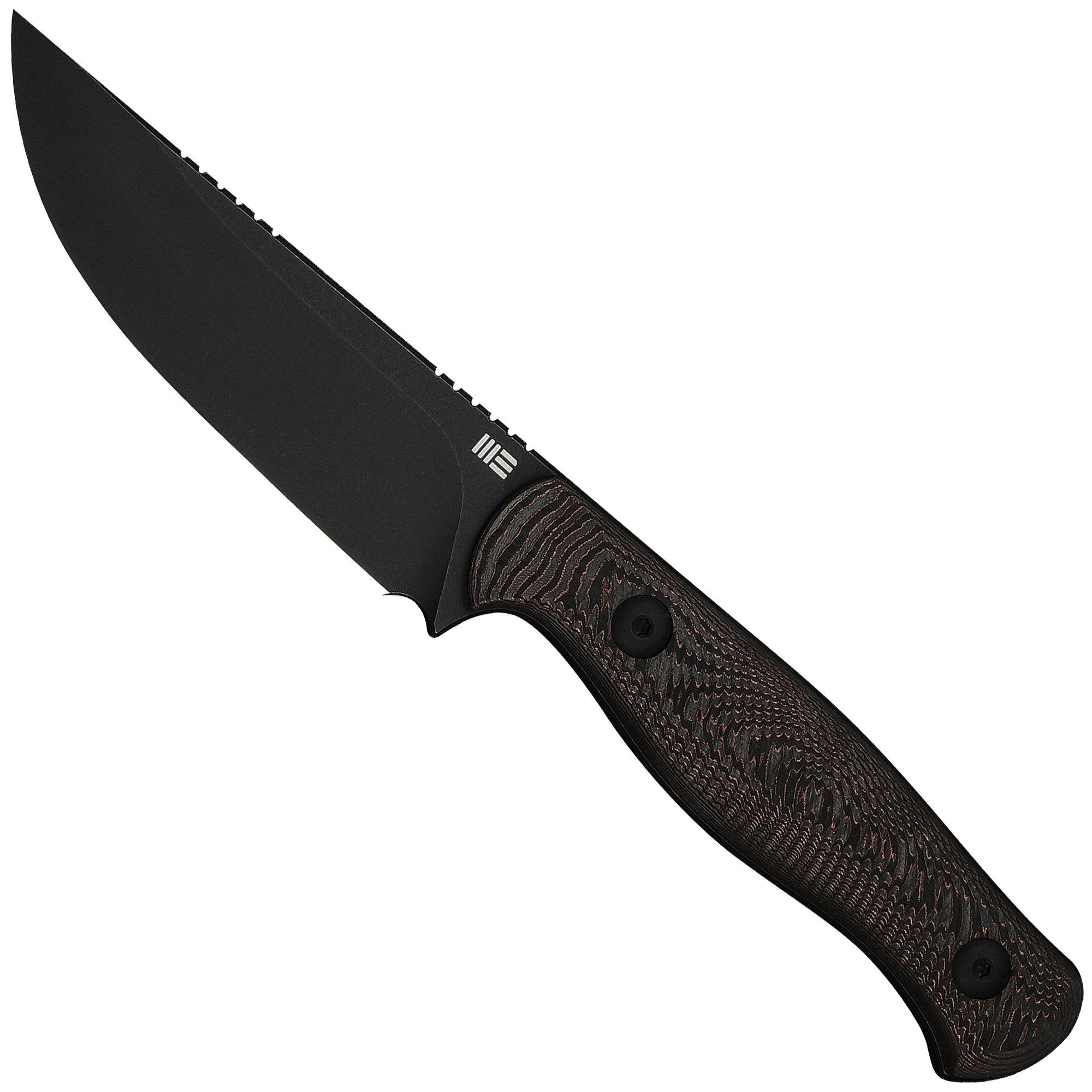 WE Knife Notchline WE25047-2, Blackwashed CPM S35VN, Copper Foil Carbon Fiber, Jagdmesser
