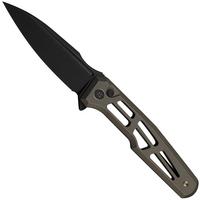 Afbeelding voor WE Knife Dressytak WE25059B-1 Blackwashed M390, Skeletonized Bronze Titanium, zakmes