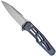 Afbeelding voor WE Knife Dressytak WE25059B-2 Stonewashed M390, Skeletonized Blue Titanium, zakmes