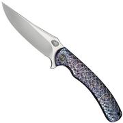 Imagem para WE Knife Dracarys WE25061B-3, 12th Anniversary Limited Edition, Satin Böhler M390, Flamed Dragonscale Titanium navalha