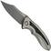 Image for WE Knife Varg WE25074-2, Stonewashed CPM MagnaCut, Gray Titanium, Yellow Carbon Fiber Inlay pocket knife