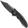 Image pour WE Knife Varg WE25074-DS1, Fafnir Damasteel, Polished Gray Titanium, Carbon Fiber Inlay couteau de poche