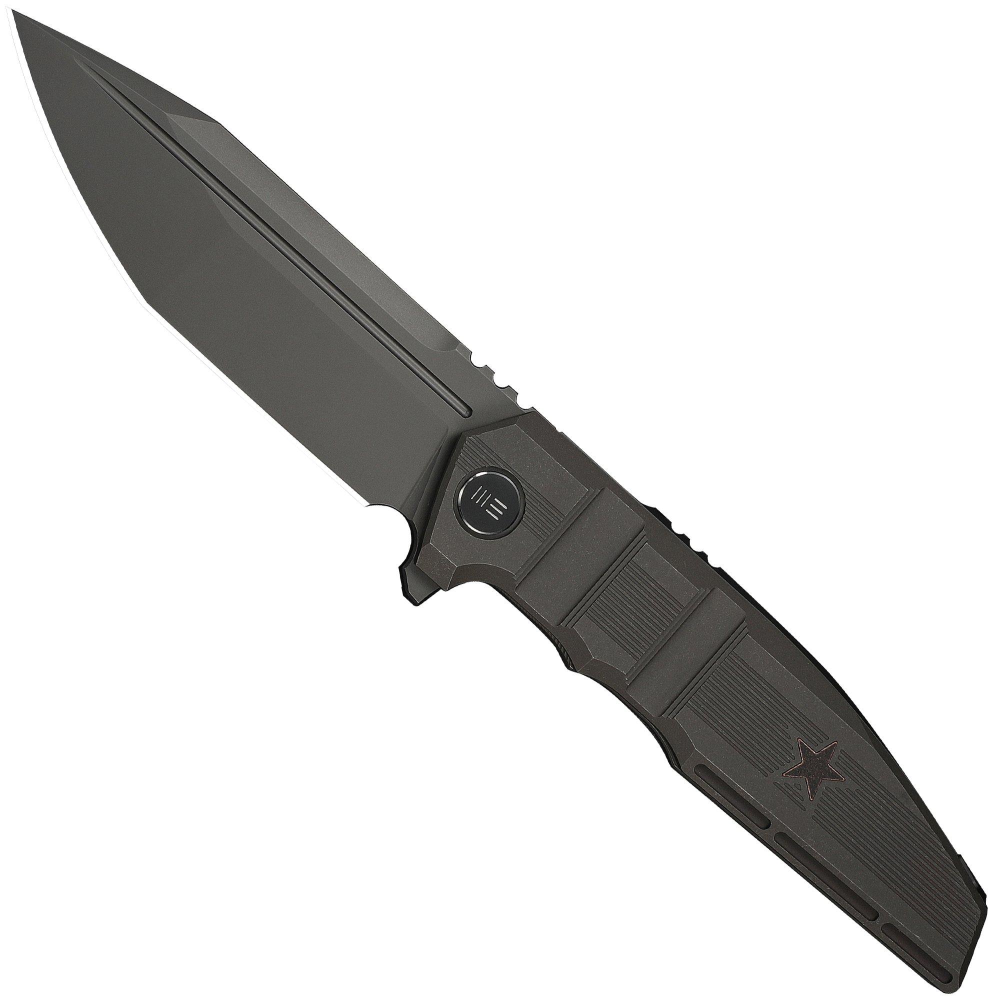 WE Knife Breach WE25077-1, Limited Edition, Dark Gray Stonewashed Böhler M390, Charcoal Gray Titanium Taschenmesser