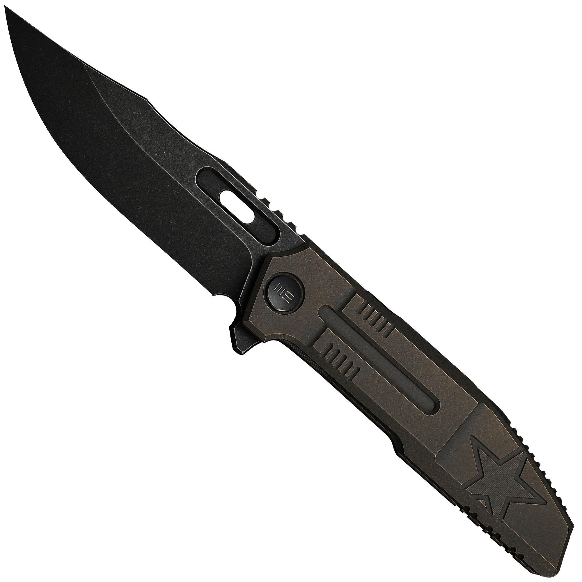 WE Knife Barracks Limited Edition WE25078-2, Blackwashed Böhler M390, Bronze Titanium, Taschenmesser