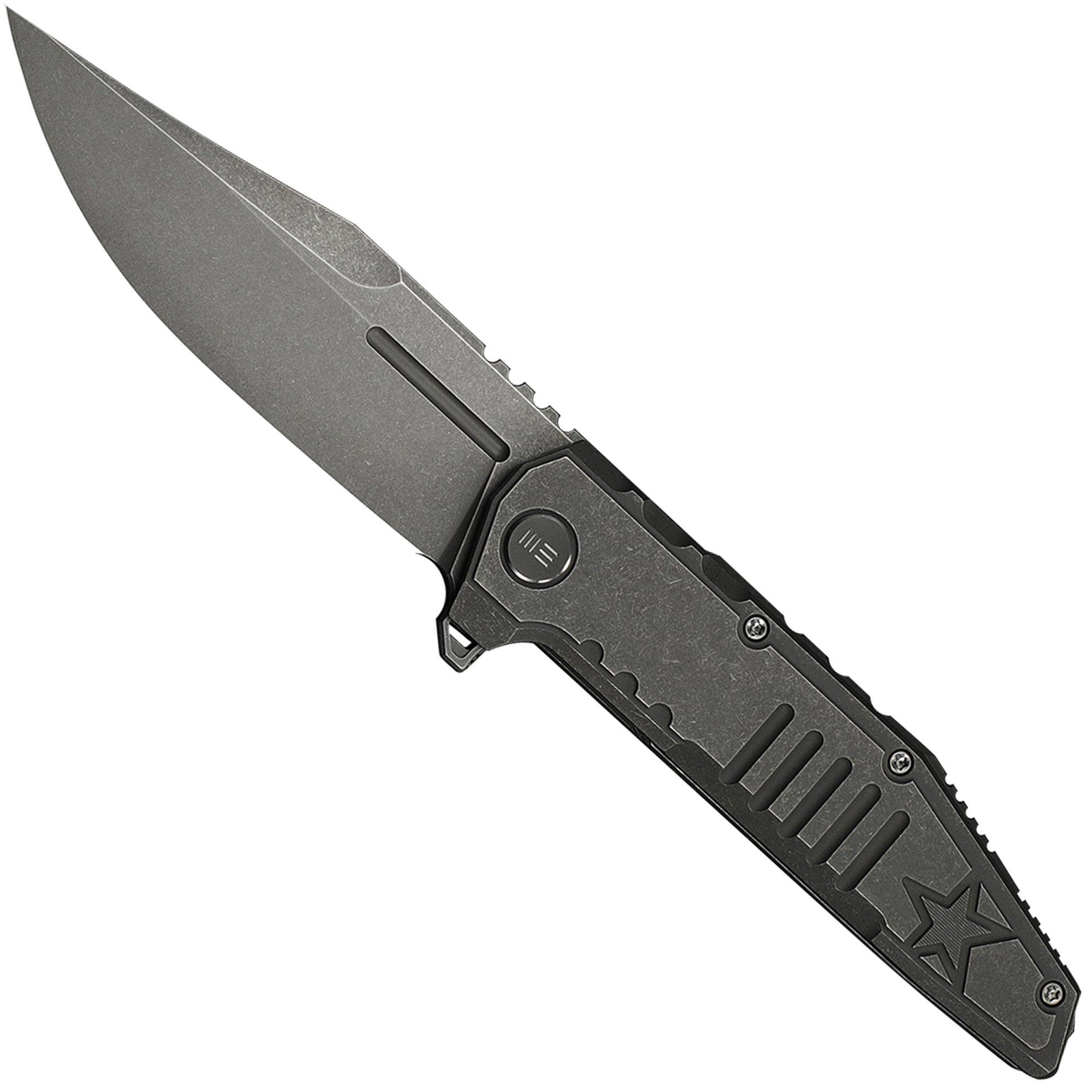 Nóż składany WE Knife Temper Limited Edition WE25079-1, Grey Stonewashed Böhler M390, Grey Titanium