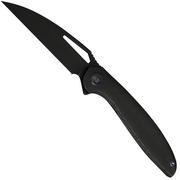 Afbeelding voor WE Knife Tiercel WE26021-1, Black Stonewashed CPM MagnaCut, Black Titanium zakmes