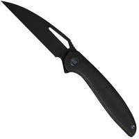 Afbeelding voor WE Knife Tiercel WE26021-1, Black Stonewashed CPM MagnaCut, Black Titanium zakmes