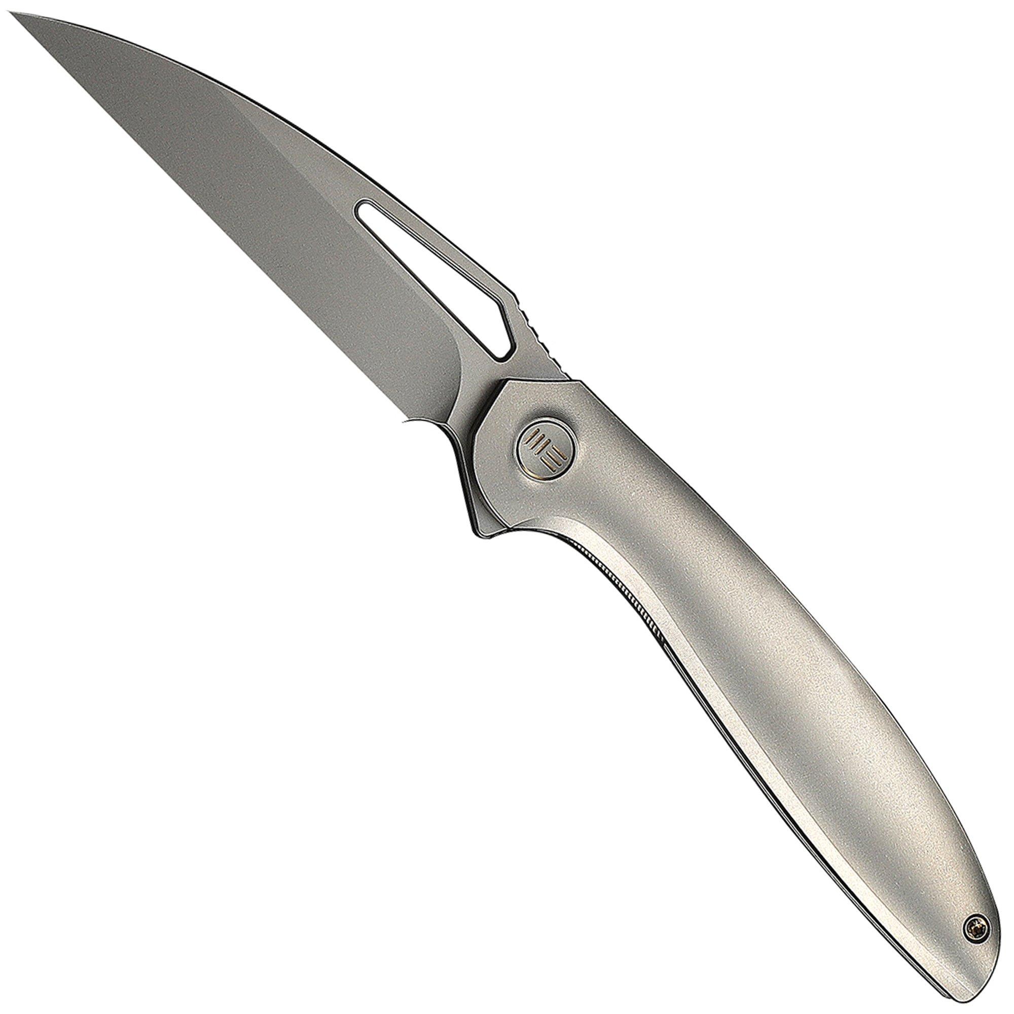 WE Knife Tiercel WE26021-2, Stonewashed CPM MagnaCut, Grey Titanium zakmes