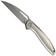 Afbeelding voor WE Knife Tiercel WE26021-2, Stonewashed CPM MagnaCut, Grey Titanium zakmes