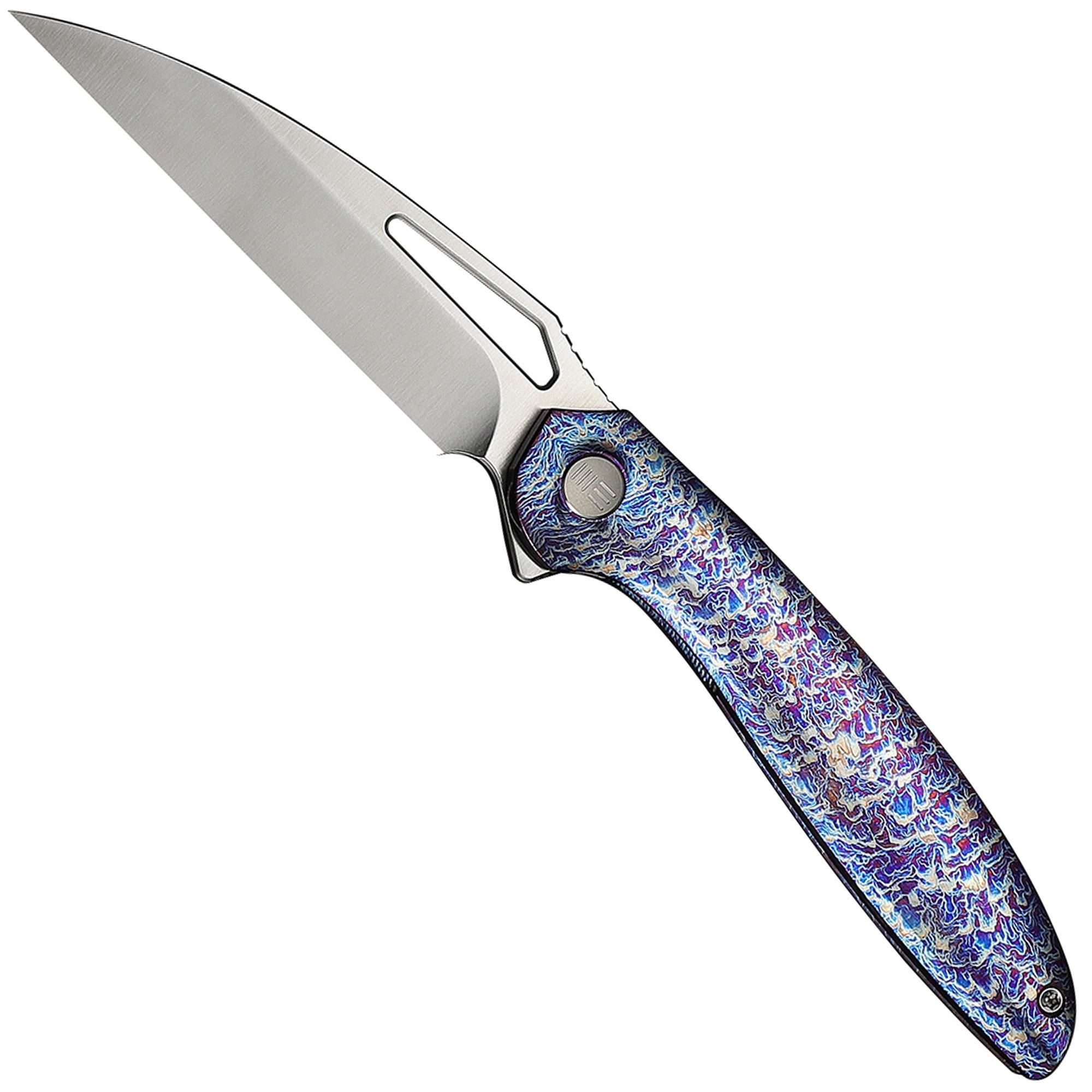 WE Knife Tiercel WE26021-4, Satin CPM MagnaCut, Flamed Titanium zakmes