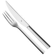 WMF Nuova 1291436040 cuchillo para carne y tenedor, 2 piezas