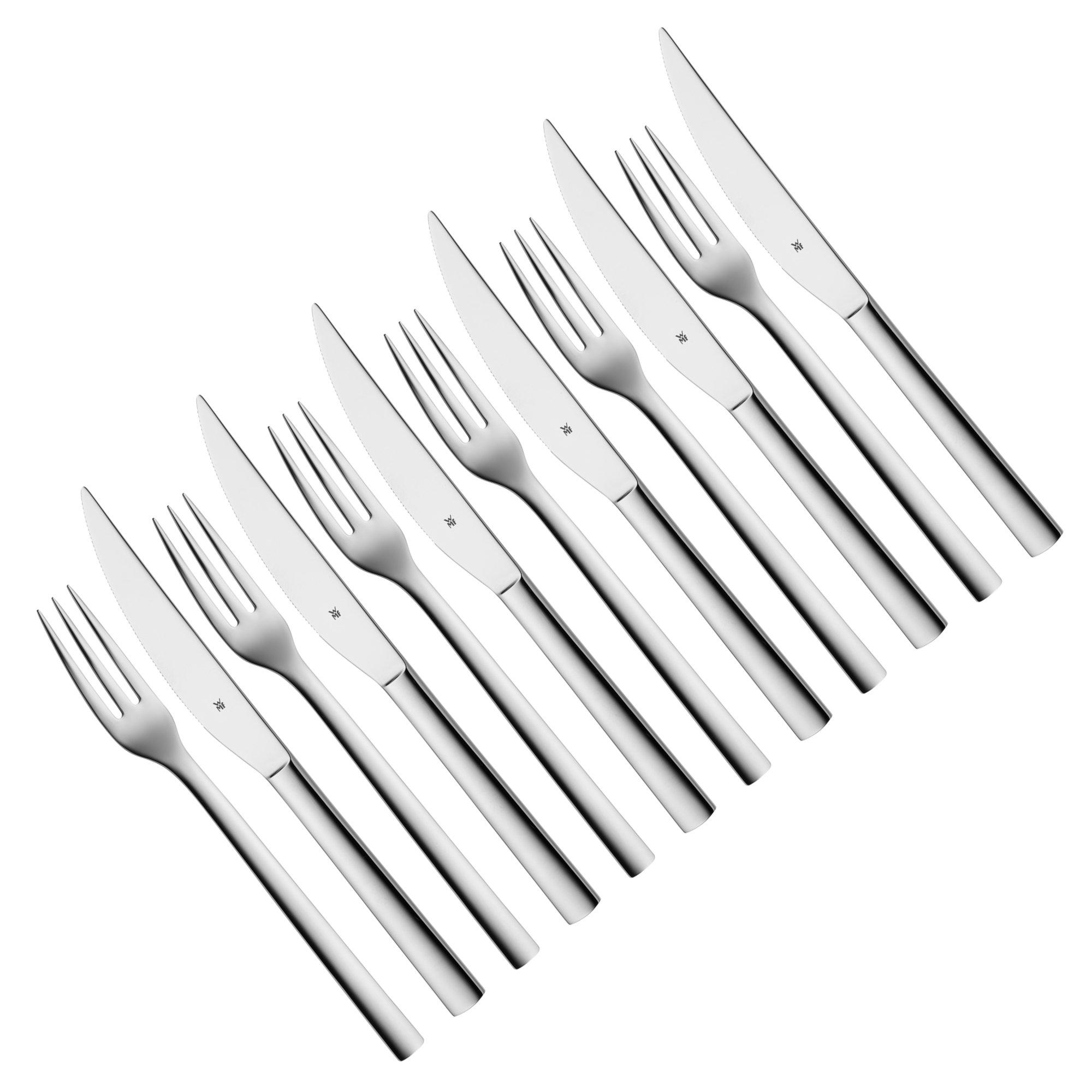 WMF Nuova 1291436046 couteaux et fourchettes à steak 12 pièces