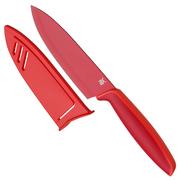 WMF Touch 1879075100 couteau de chef rouge, 13 cm