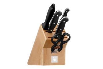 ROSMARINO - Set Portacoltelli con Coltelli Professionali in Accaiao  Inossidabile, Ceppo Coltelli da Cucina in Legno e 5 Coltelli di Alta  Qualità