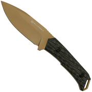 Willumsen Paragon DL22TTA Desert Tan Black G10, AUS-8, fixed knife