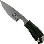 White River Knives M1 Backpacker Black Paracord Neck Knife, Kydexscheide