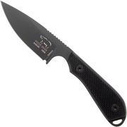 White River Knives M1 Backpacker Pro Black G10, Black Ionbond cuchillo fijo, funda Kydex