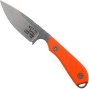 White River Knives M1 Backpacker Pro Orange G10 cuchillo fijo, funda kydex