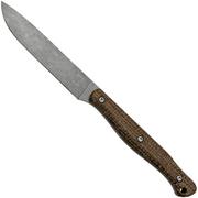 White River Exodus 4 Natural Burlap Micarta, funda de kydex, cuchillo de bushcraft, Jacob Peterson design