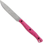 Afbeelding voor White River Knives GripXodus 4 WREX4-BP Stonewashed S35VN, Bubblegum Pink GripX, vaststaand mes