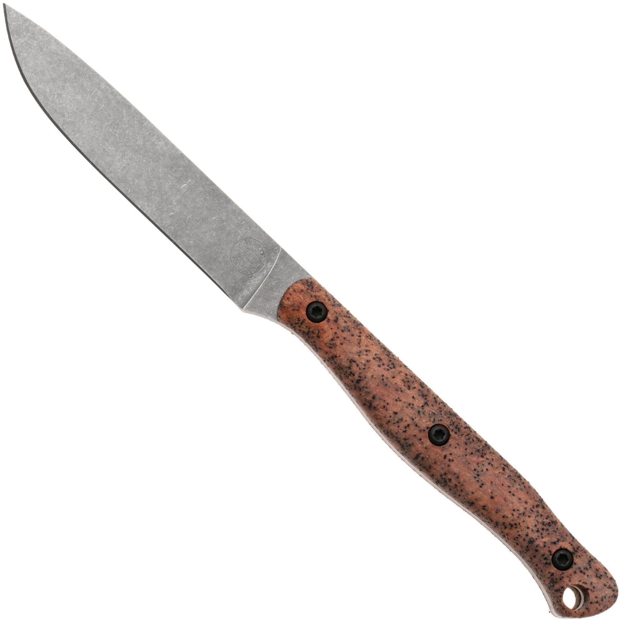White River Knives GripXodus 4 WREX4-CM Stonewashed S35VN, Copper Metallic GripX, Fahrtenmesser