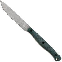 Afbeelding voor White River Knives GripXodus 4 WREX4-VB Stonewashed S35VN, Viridian Blue GripX, vaststaand mes