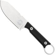 Afbeelding voor White River Firecraft 3.5 Pro, Stonewashed Magnacut, Black G10, survivalmes, Kydex schede met firesteel