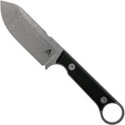 White River knives FC3.5 Pro, Black Textured G10 coltello da sopravvivenza, fodero Kydex con acciarino