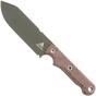 Image for White River Knives Firecraft FC5, WRFC5-3V-BNA-CDG, OD Cerakote CPM3V, Brown Burlap Micarta, Limited Edition 2025, survival knife