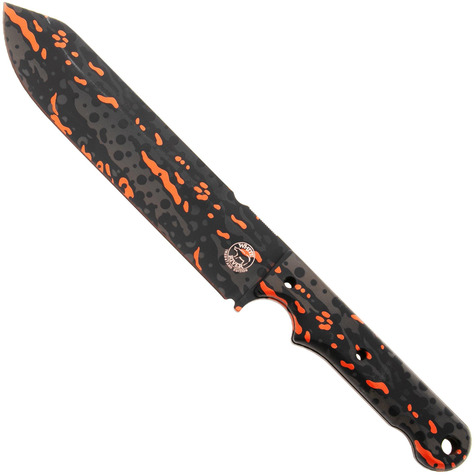White River Knives FC7 WRFC7-PFC Poison Frog Cerakote S35VN, Micarta, vaststaand mes