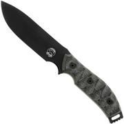 White River Knives GTI 4.5 Black OD Green Canvas Micarta, cuchillo de supervivencia, Justin Gingrich design
